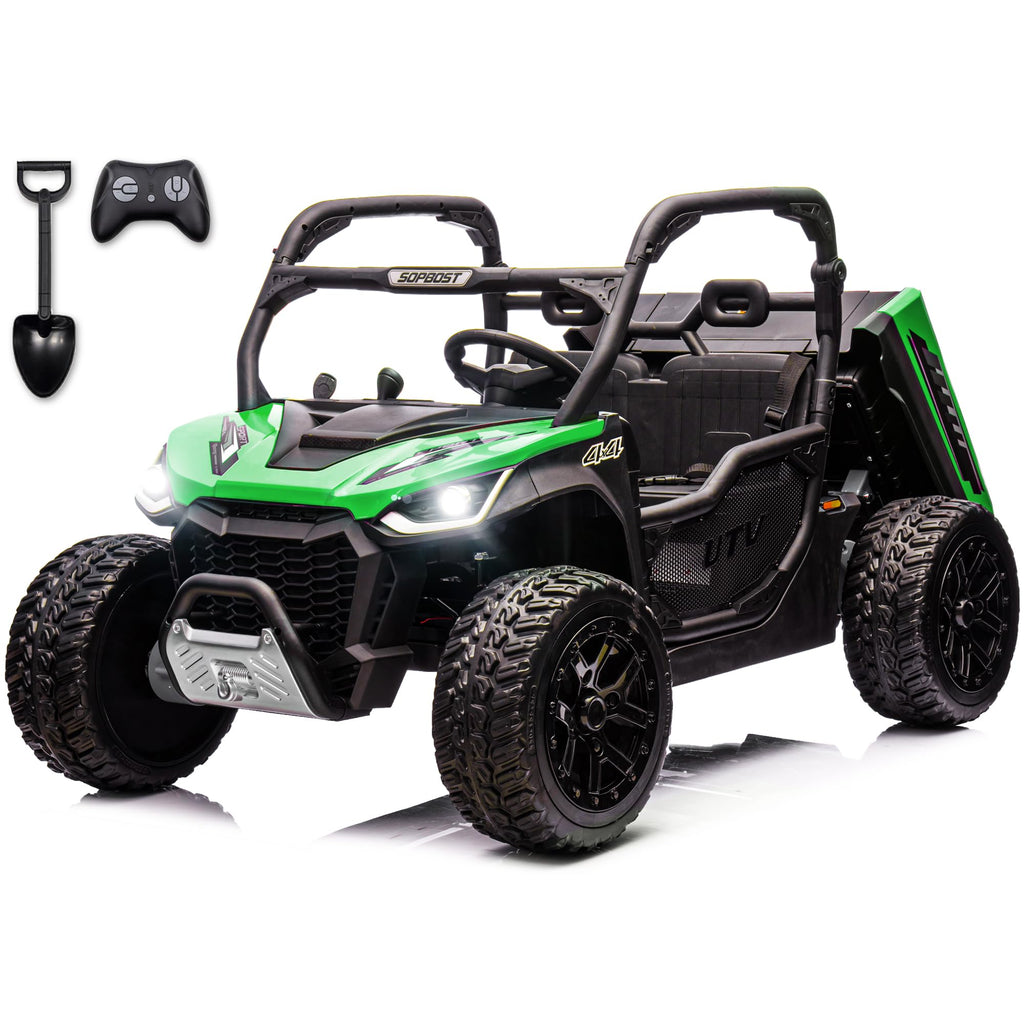 2 Seater 24V 10Ah Ride On Dump Truck with EVA Tires, Green Z40244