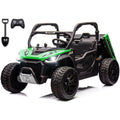 2 Seater 24V 10Ah Ride On Dump Truck with EVA Tires, Green Z40244