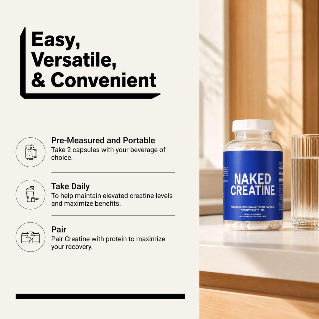 Micronized Creatine Monohydrate Capsules 2.5g 75 Servings Vegan Z71492