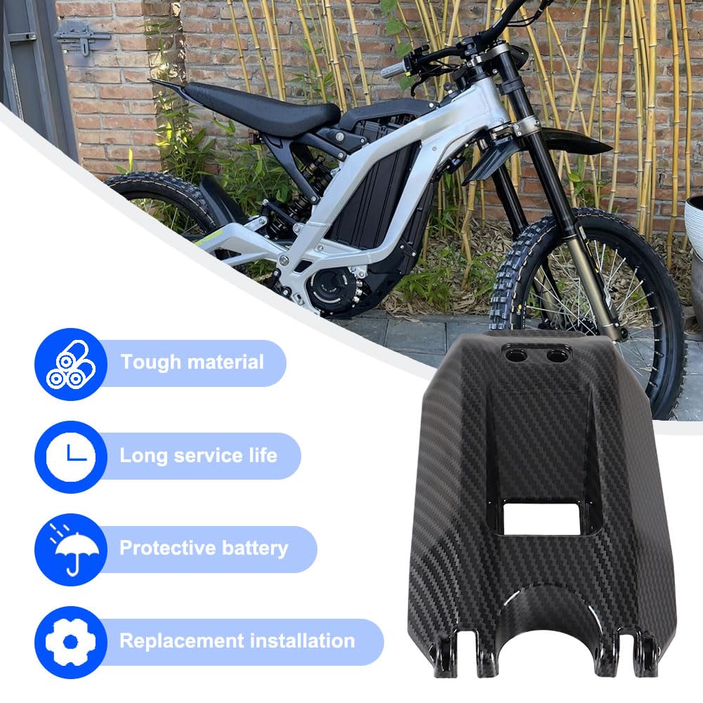 Carbon Fiber Battery Cover Guard for Electric Dirt Bike B5075