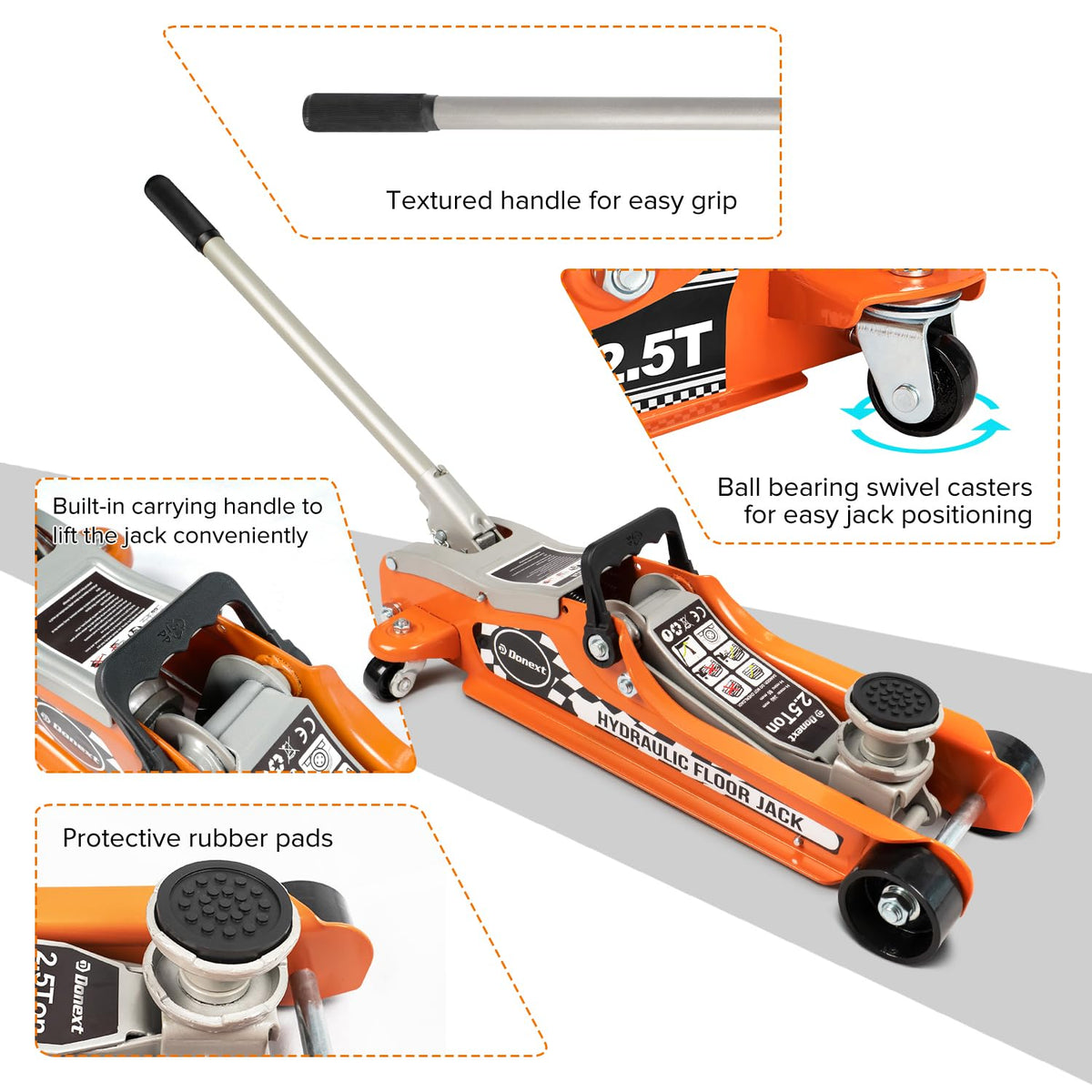 2.5 Ton Low Profile Racing Floor Jack J8908