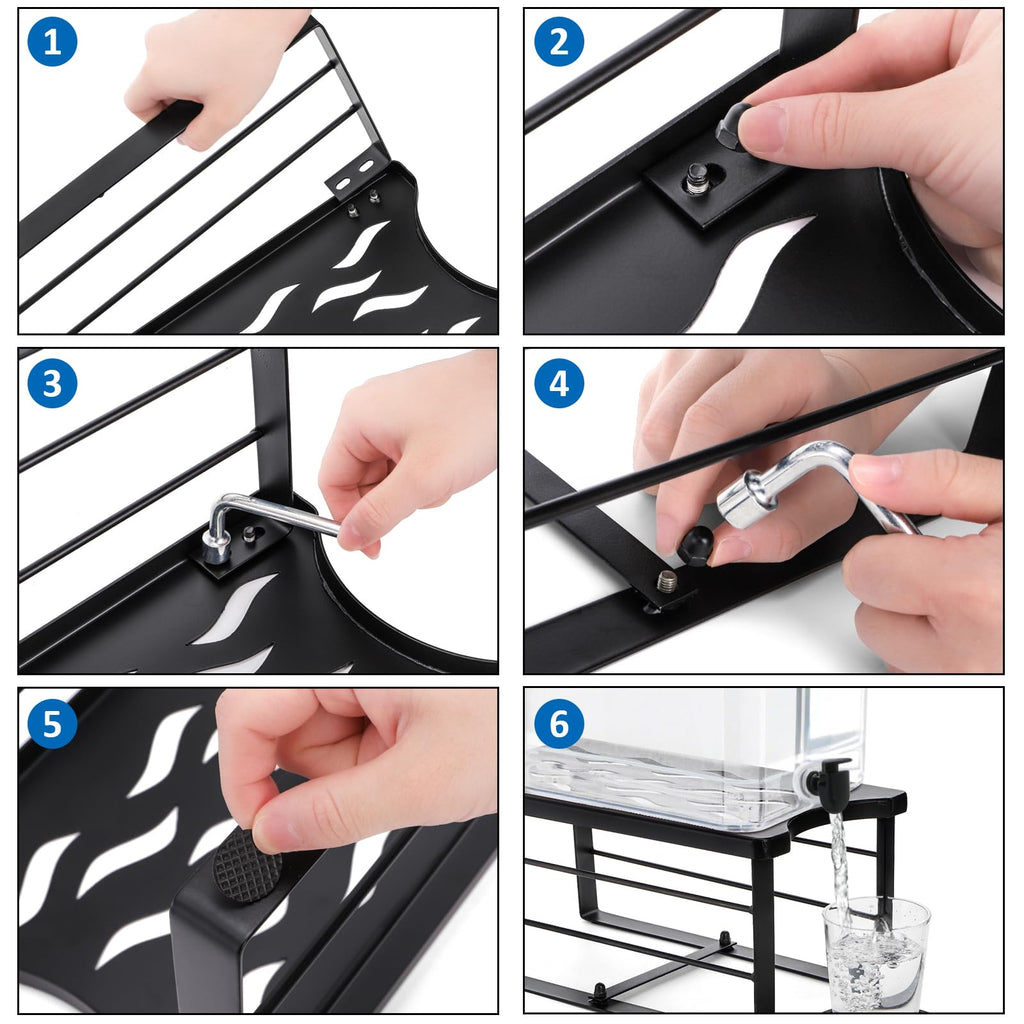 Water Filter Dispenser Stand with Silicone Coaster S396249