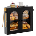 2 Tier Corner Bread Box with Acrylic Door A910