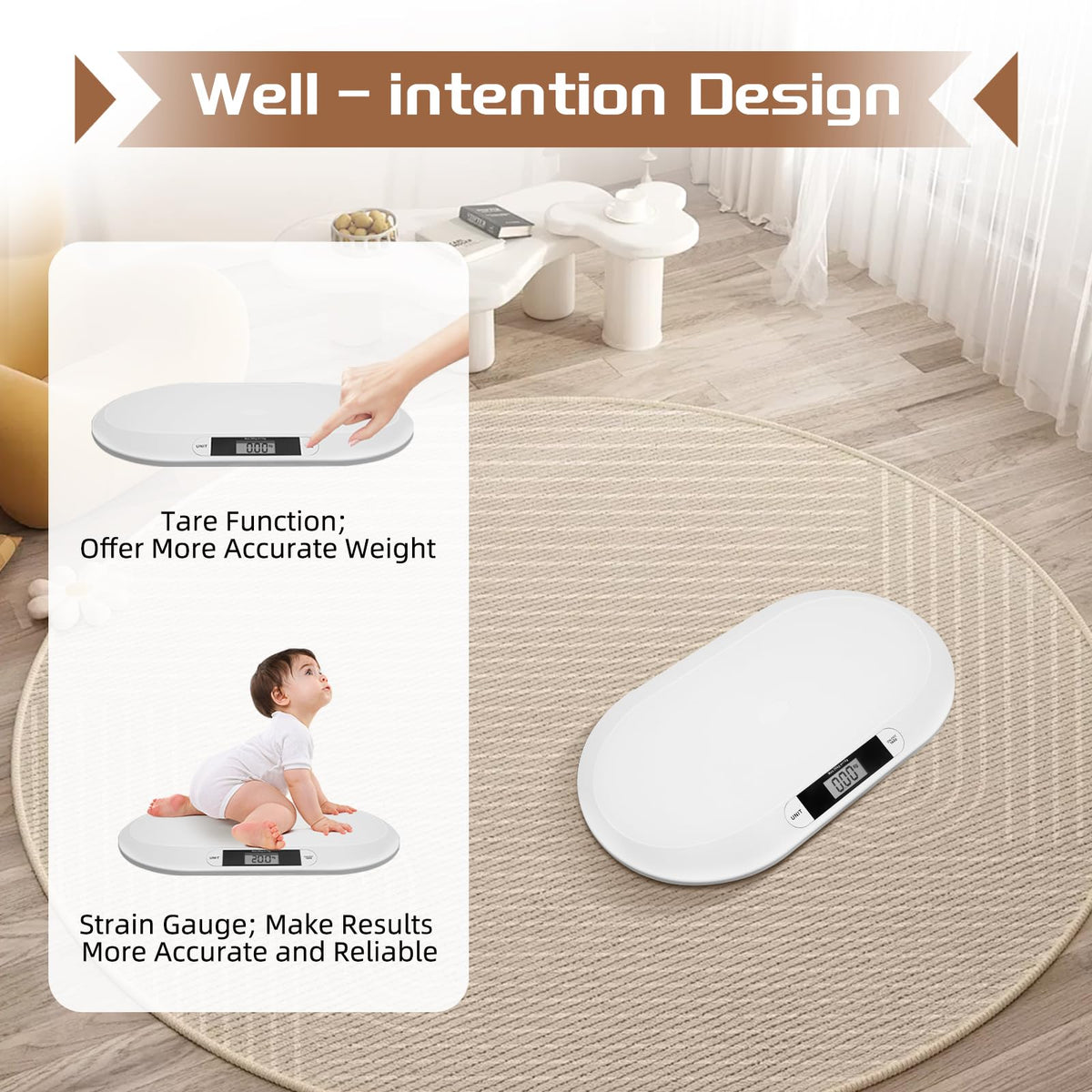 Digital Infant Scale 20kg/44lb LCD Display O199