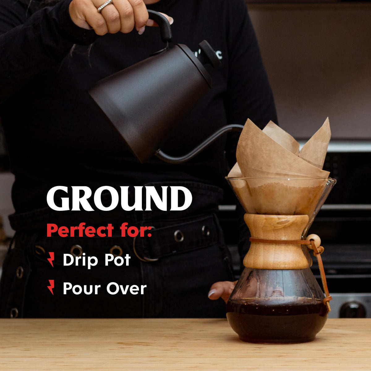 Organic Espresso Roast Ground Coffee 14 oz L414