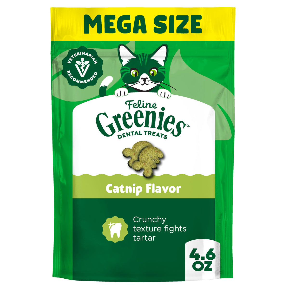 Catnip Flavor Dental Cat Treats 4.6 oz I9743