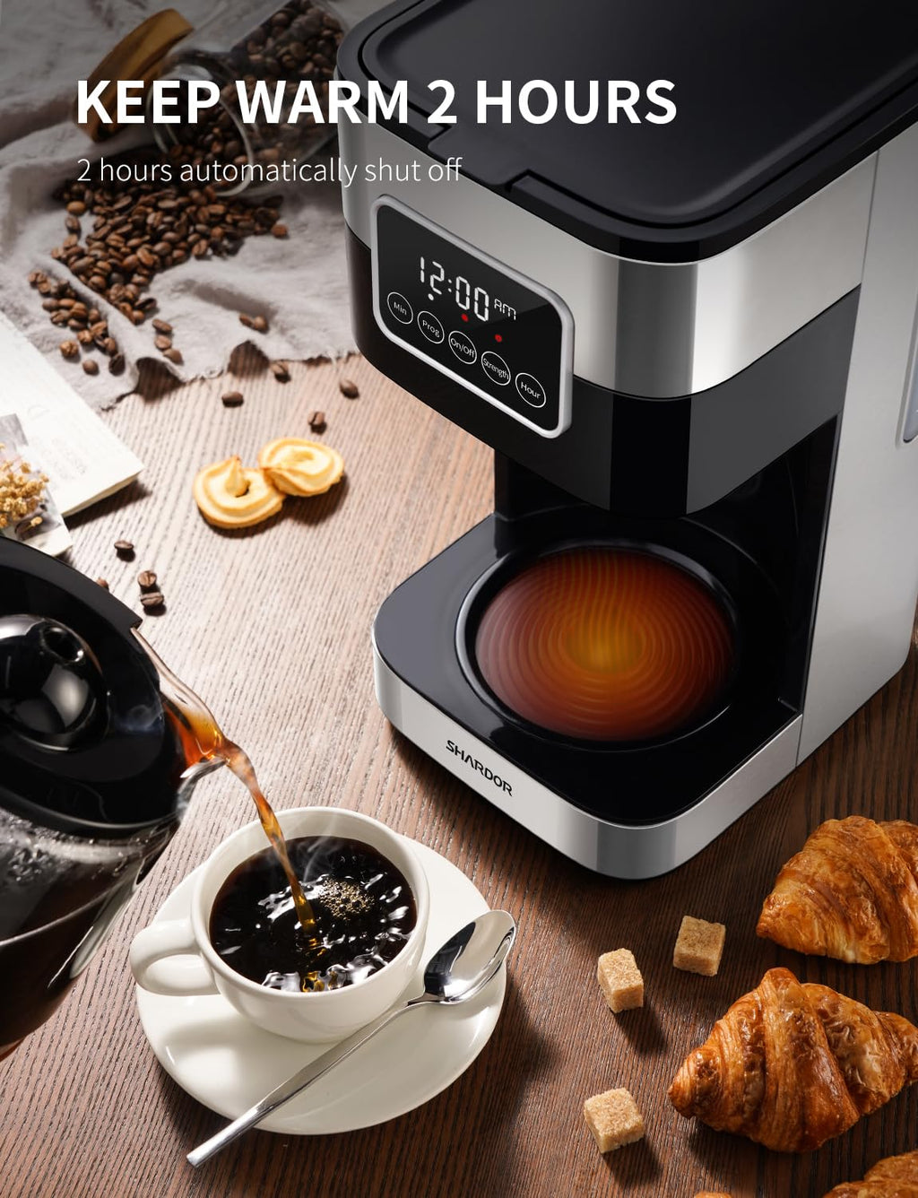 10-Cup Programmable Drip Coffee Maker with Permanent Filter K1587