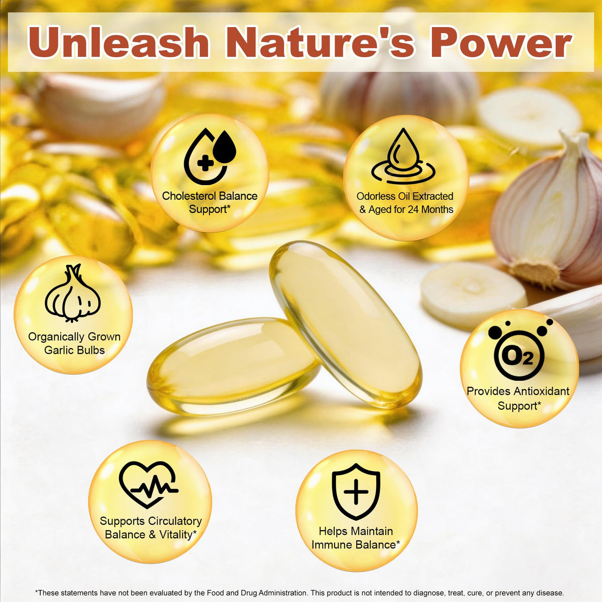 Aged Garlic Extract Capsules 15:1 Concentrated Formula 2 Pack K67370