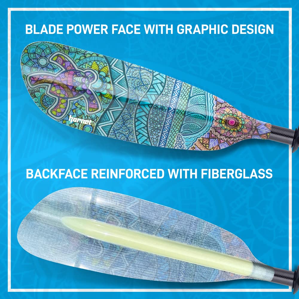 Fiberglass Kayak Paddle 90.5 inches Adjustable Carbon Fiber Shaft A90627