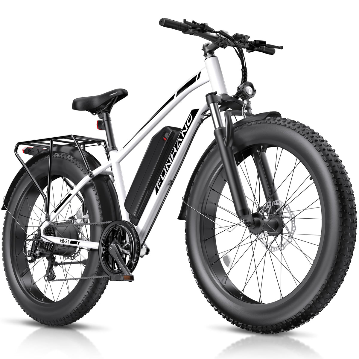 1000W 26" Fat Tire Electric Mountain Bike with 48V 13AH Battery L530