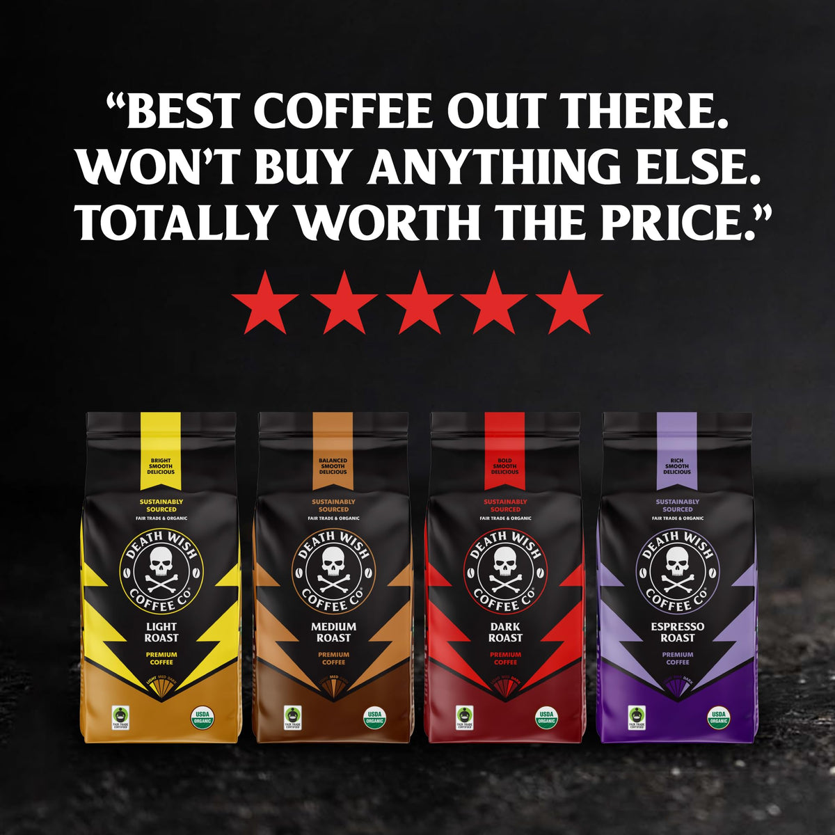 Organic Espresso Roast Ground Coffee 14 oz L414