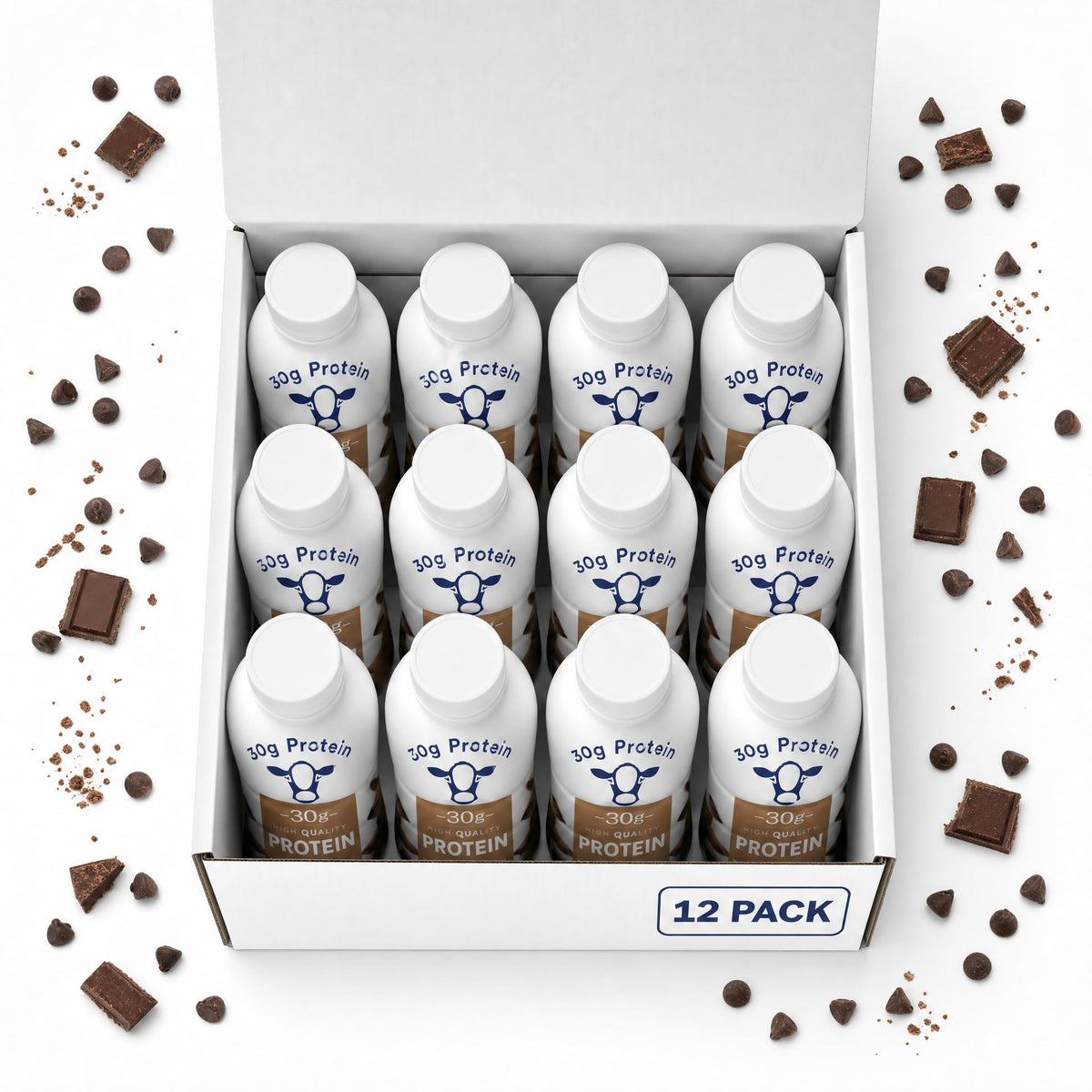 Chocolate High Protein Shake 30g Protein 12 Pack N178