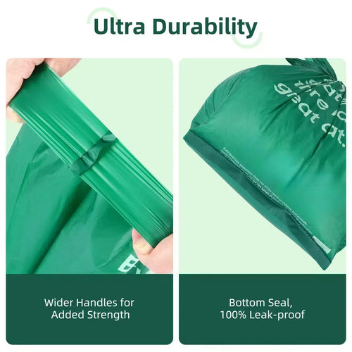 125 Count Large Unscented Cat Poop Bags with Handles I8754
