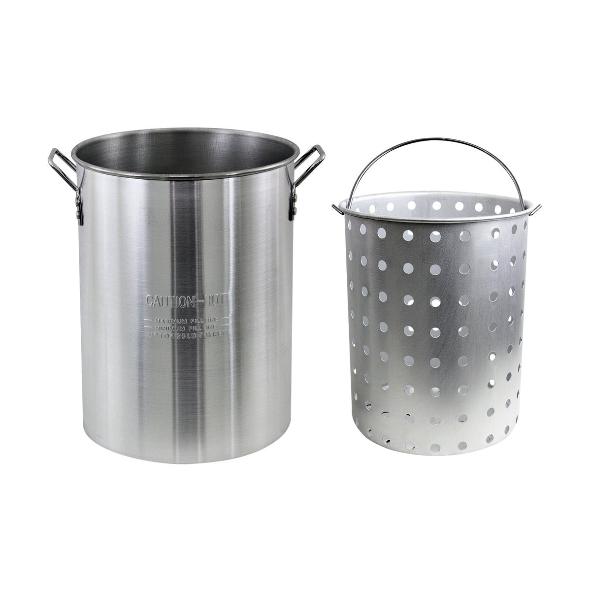 Aluminum 30 Quart Stock Pot with Strainer Basket R133946