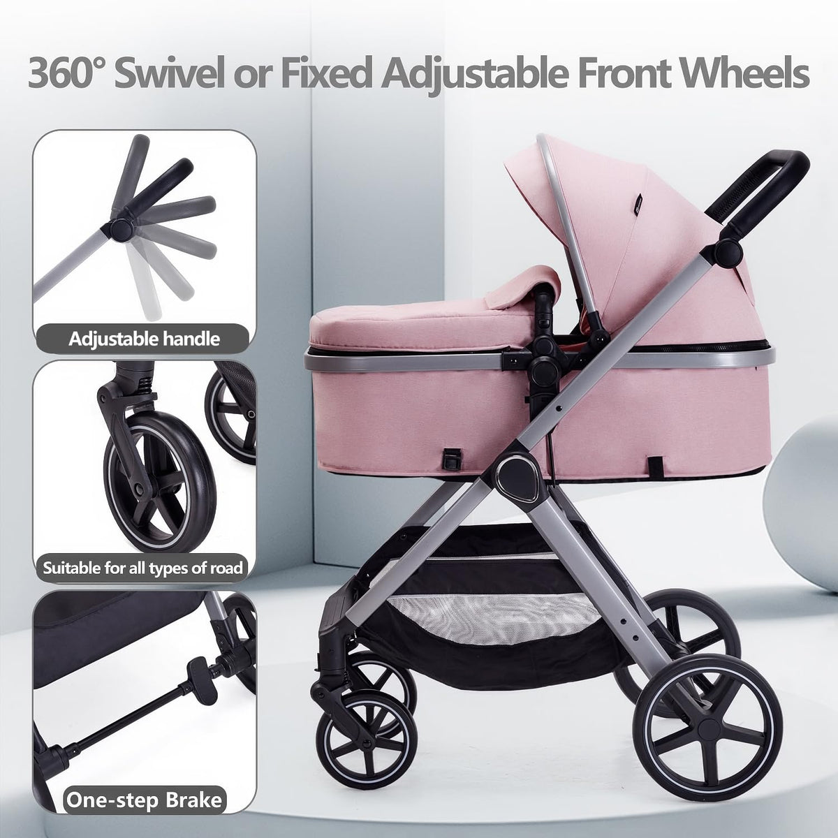 2 in 1 Convertible Baby Stroller Y1155