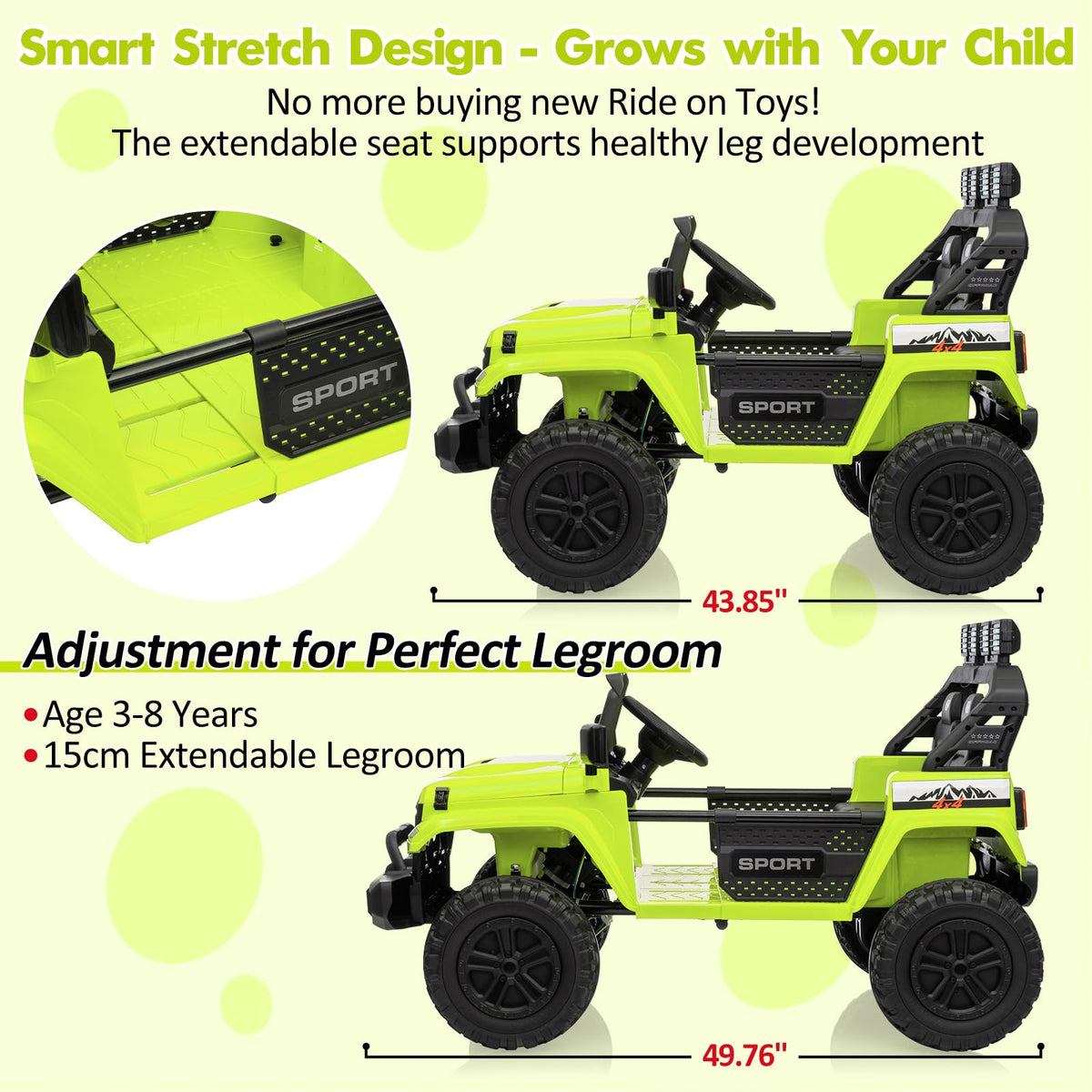 24V 2 Seaters Battery Powered Ride on Car U76219