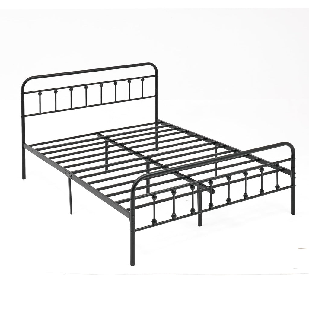 Full Metal Platform Bed Frame with Headboard and Footboard N1950