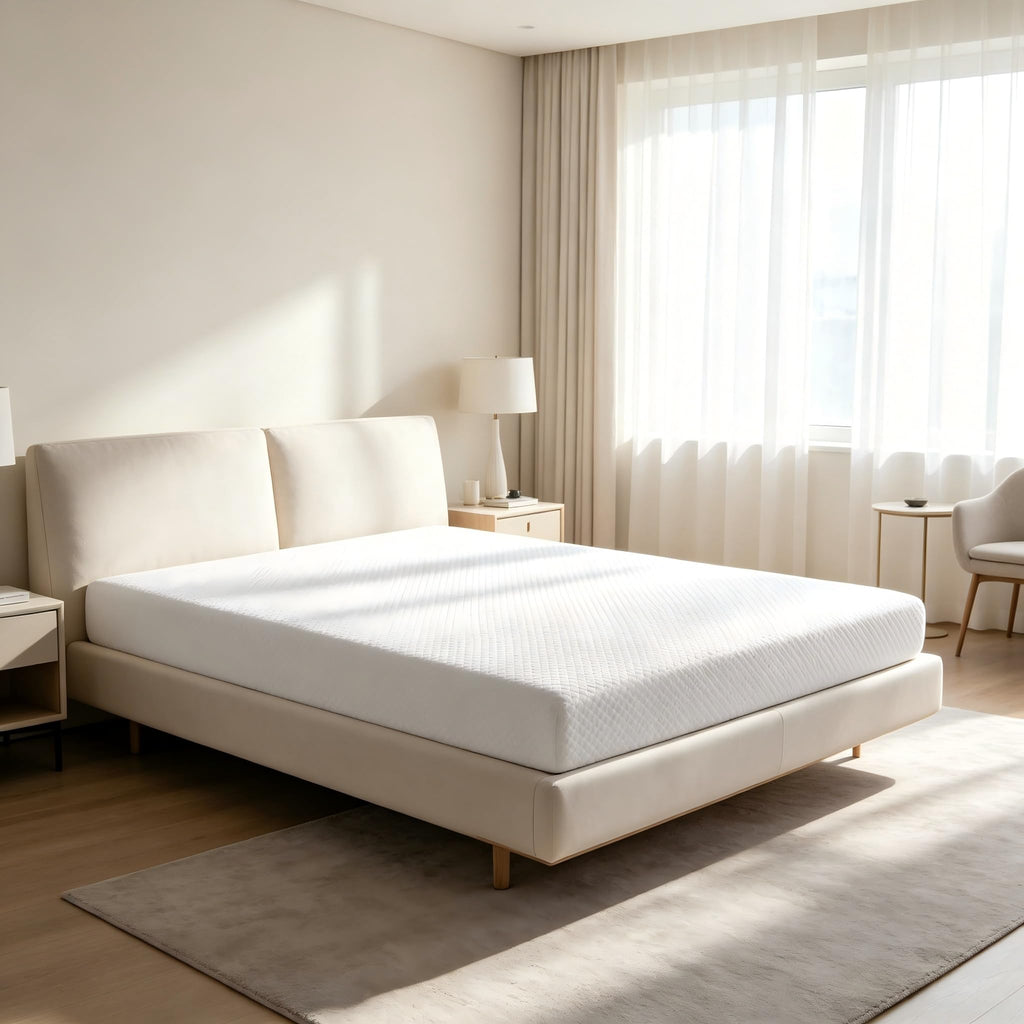 5 Inch Twin Size White Gel Memory Foam I6927