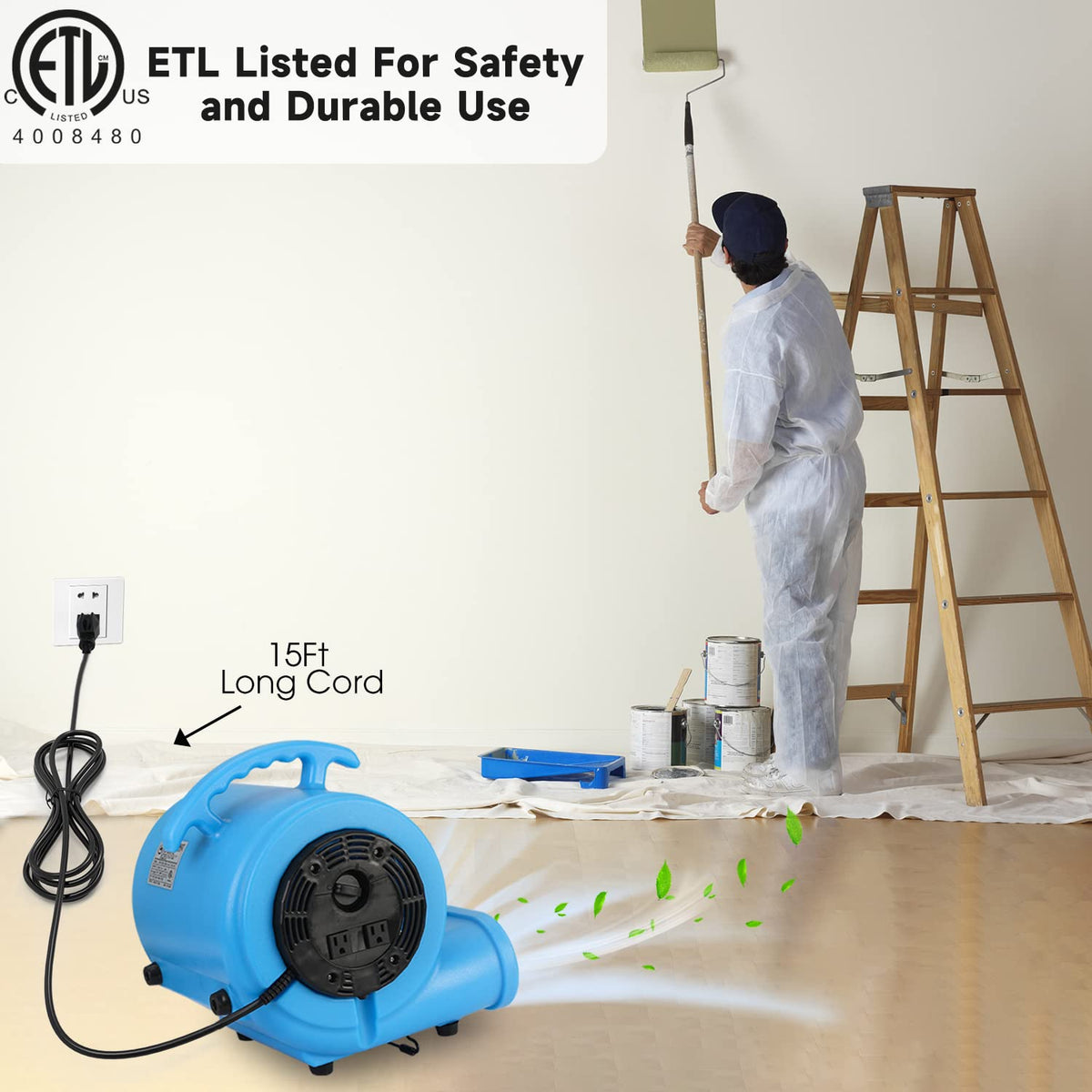 1/2 HP Carpet Dryer Air Blower Fan X90890