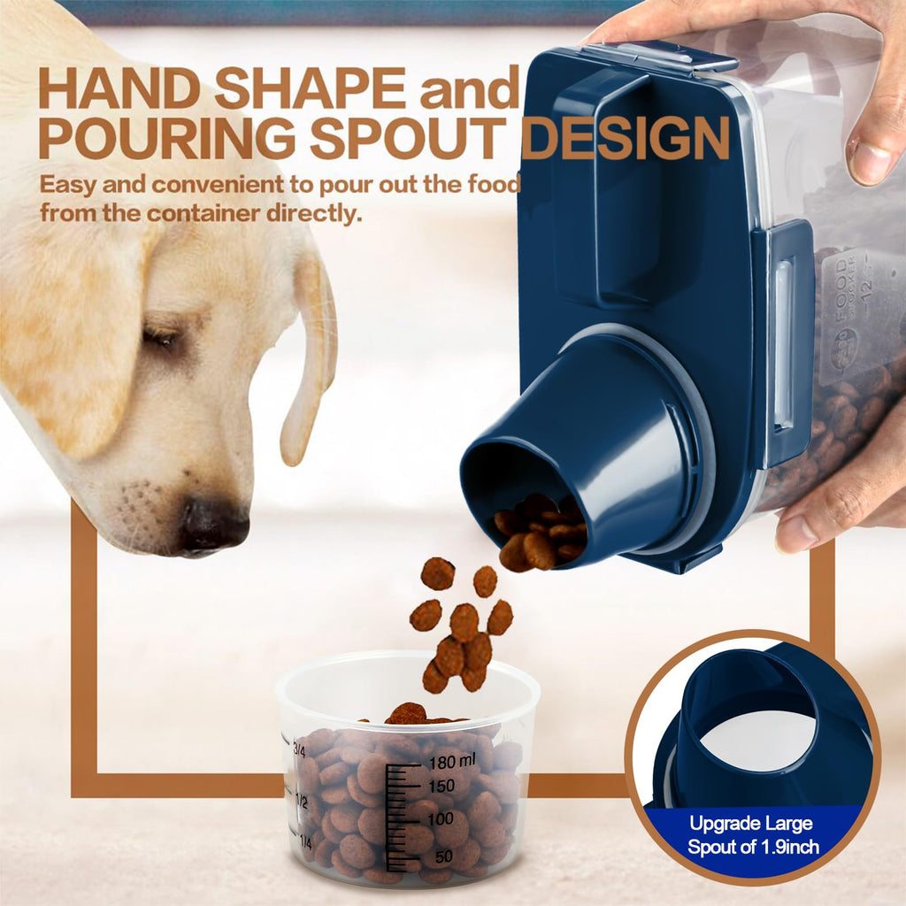 Airtight Pet Food Storage Container with Measuring Cup O12969