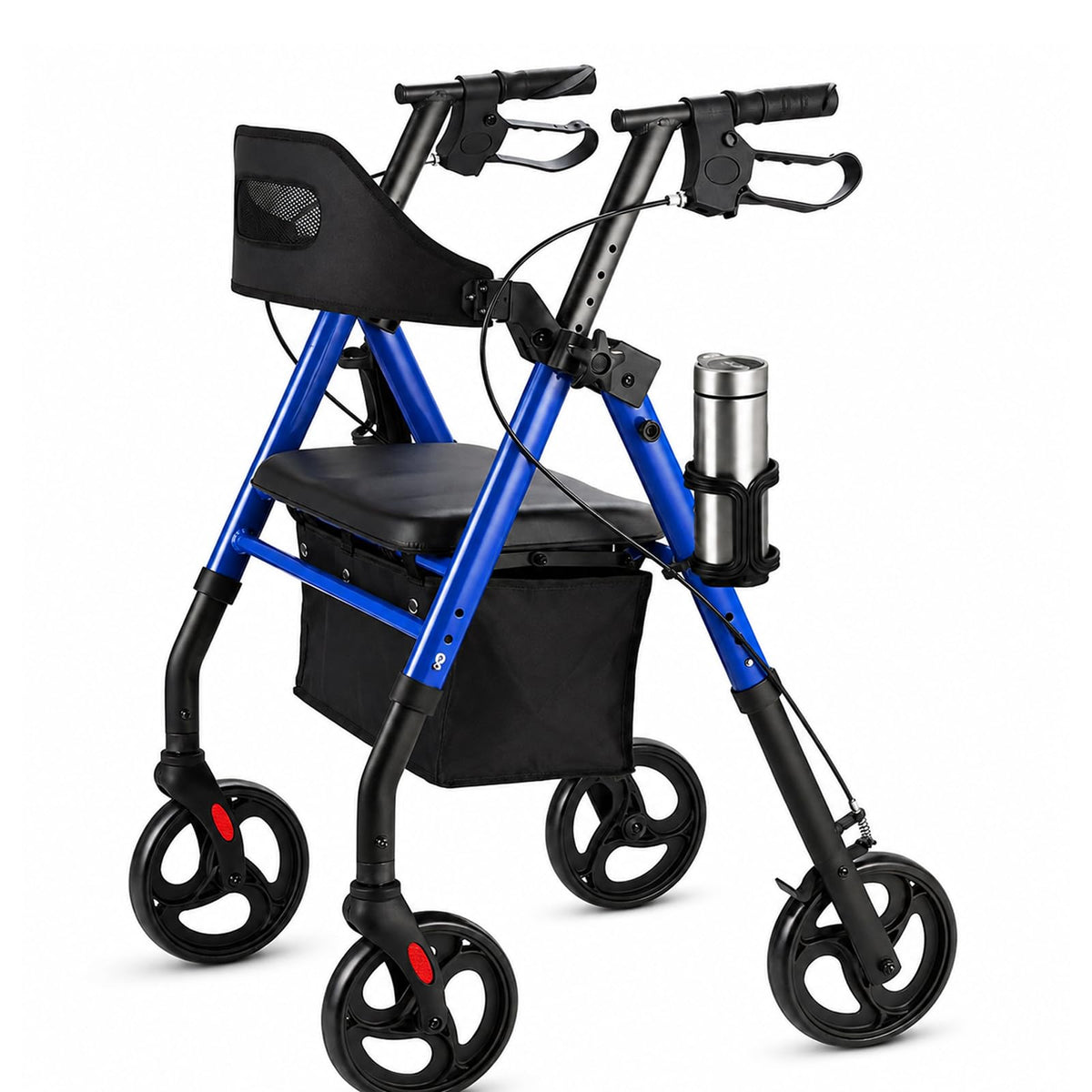 Rollator Walker with Seat 350 lb Capacity T9059