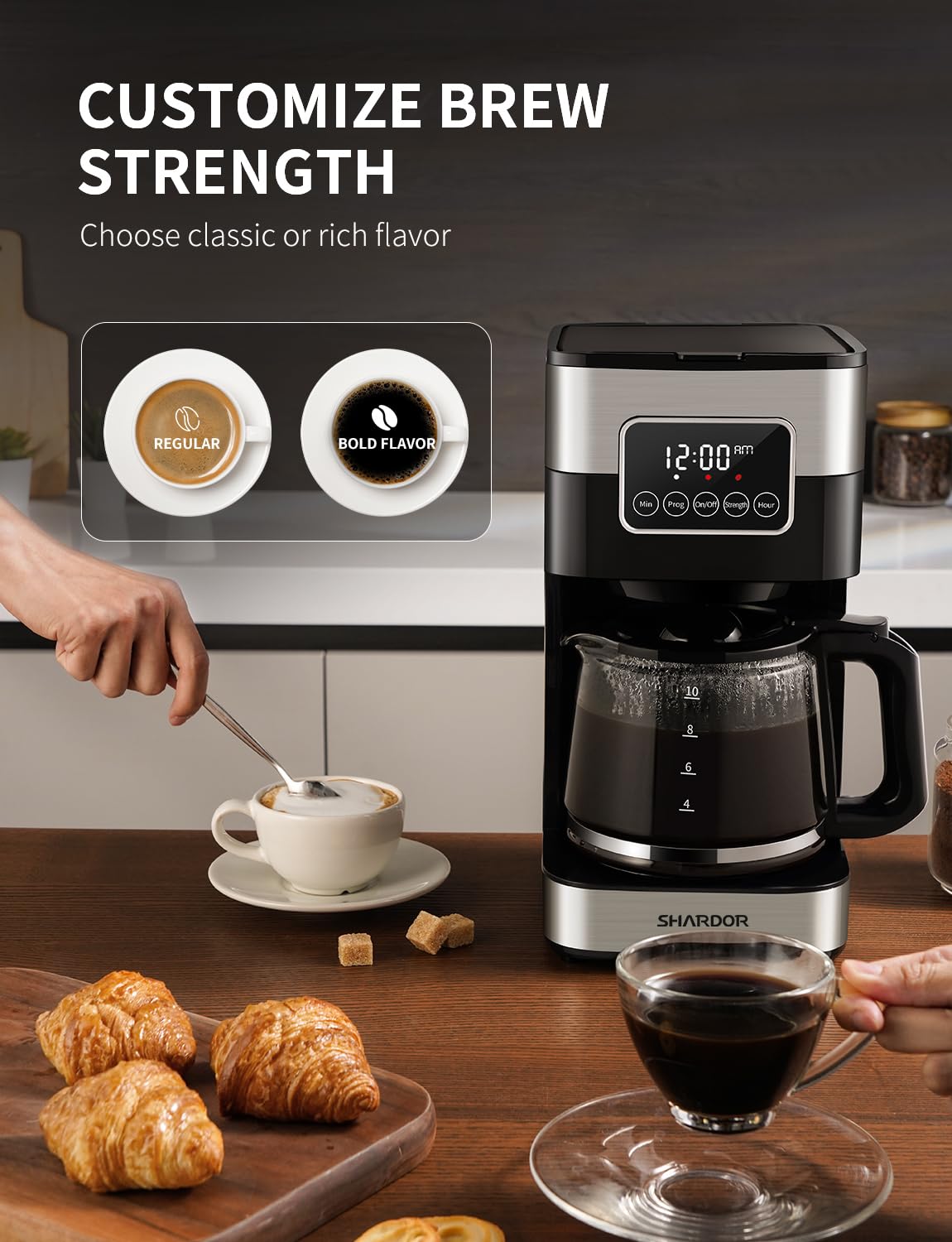 10-Cup Programmable Drip Coffee Maker with Permanent Filter K1587