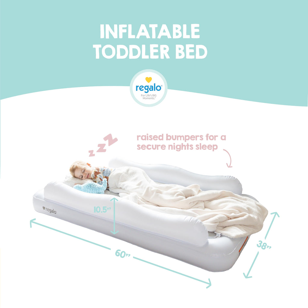 Inflatable Toddler Travel Bed with Pump & Carry Bag B1991