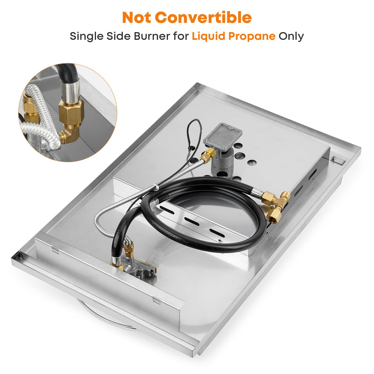 Built-In Propane Gas Side Burner Z64603