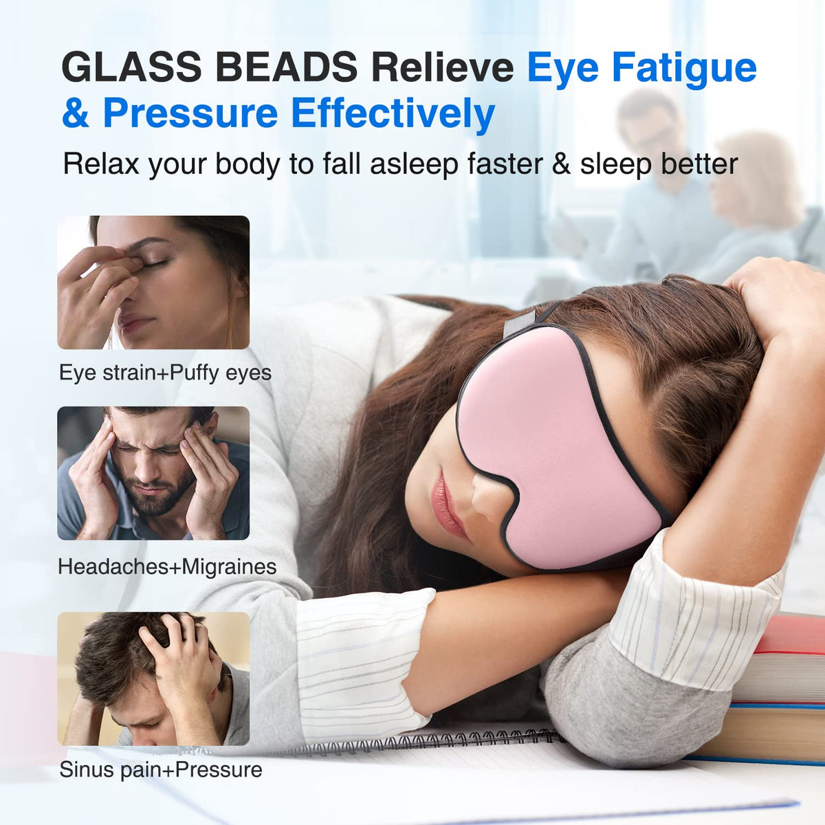 Weighted Sleep Mask 3D Eye Mask C56202