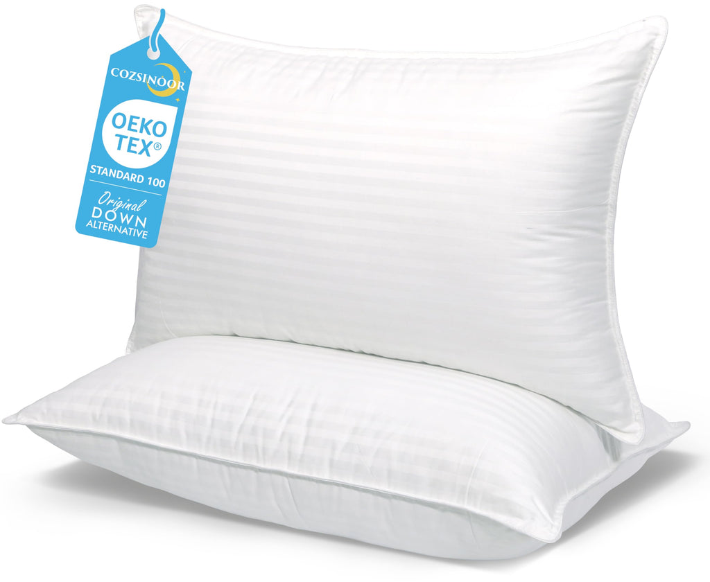 Queen Size Microfiber Bed Pillows Set of 2 O516