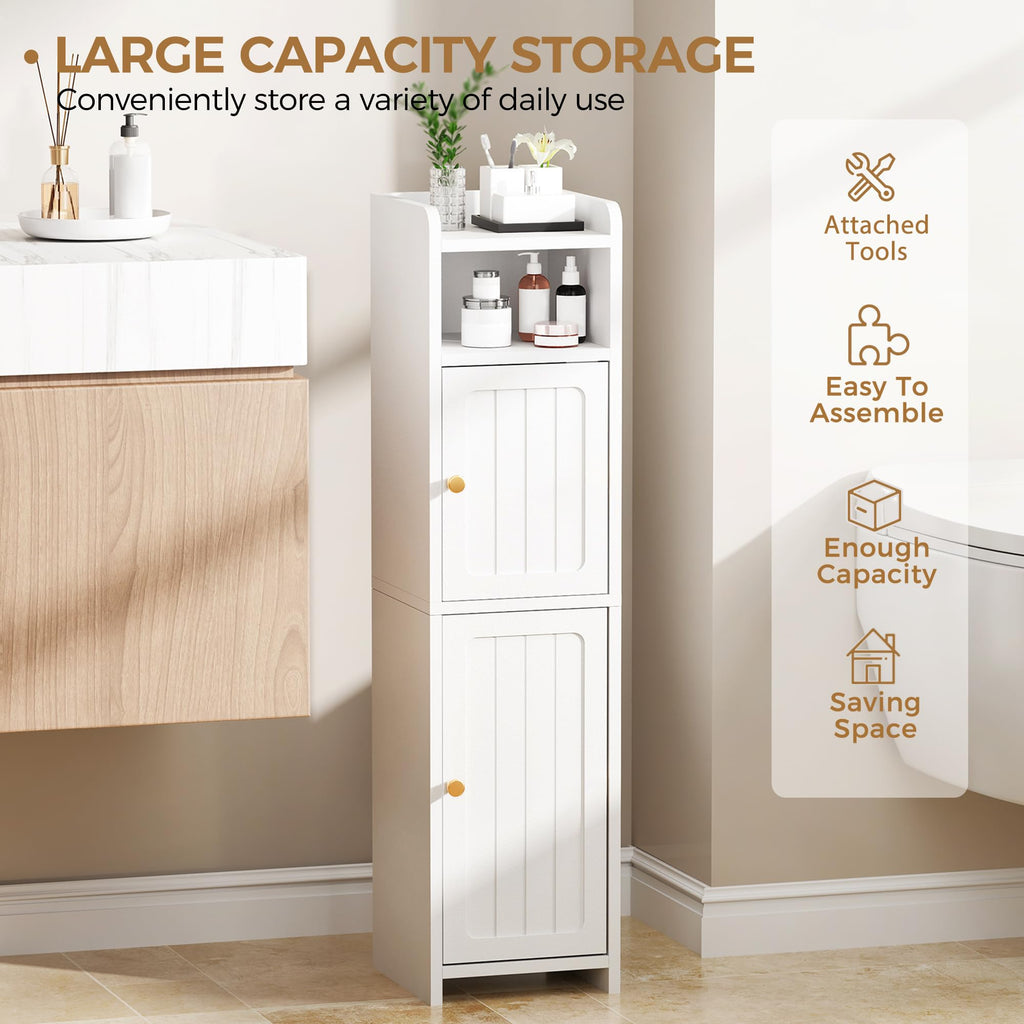 Small 2 Doors Narrow Bathroom Storage Cabinet Z7821