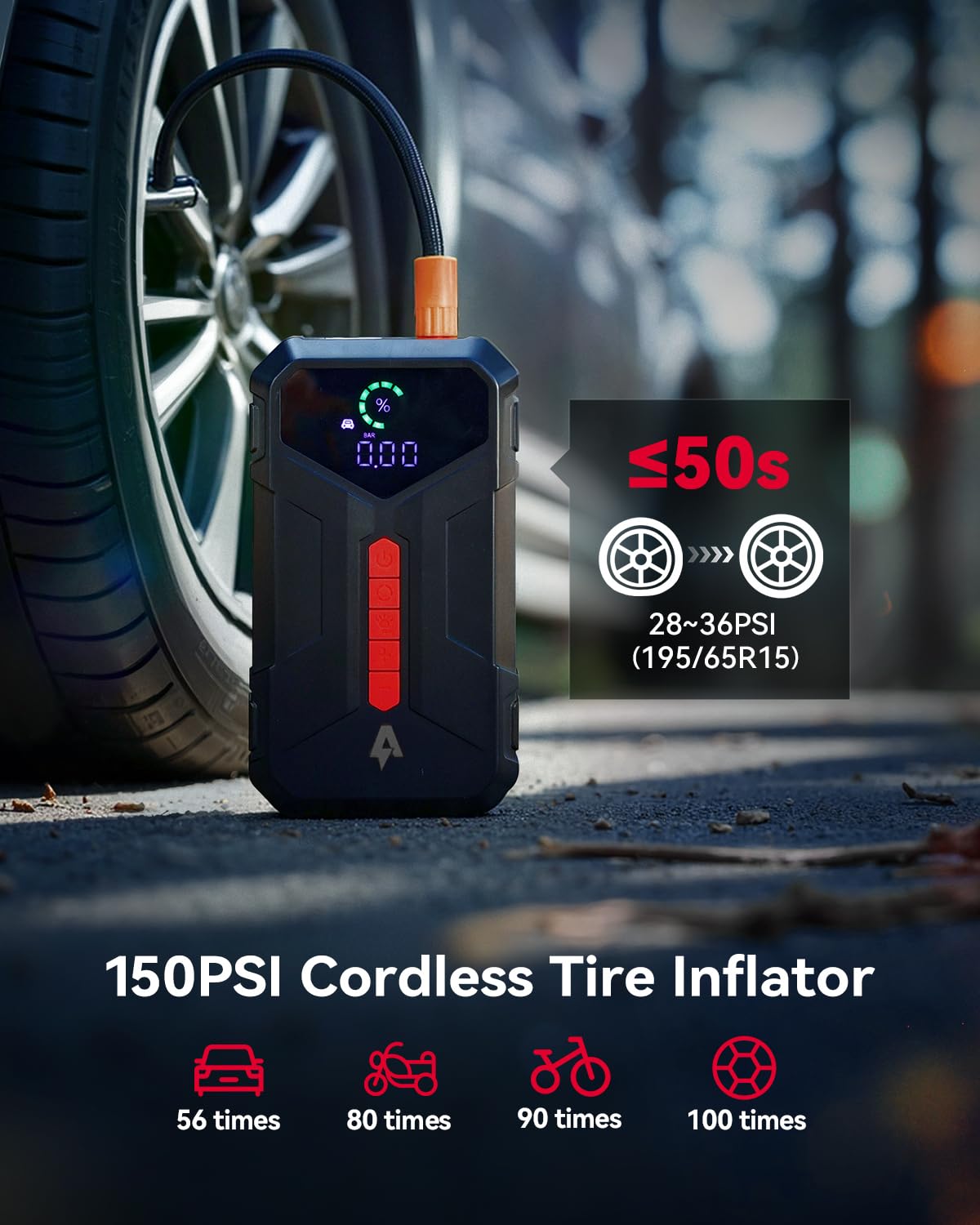 4000A Jump Starter with 150PSI Air Compressor E8916