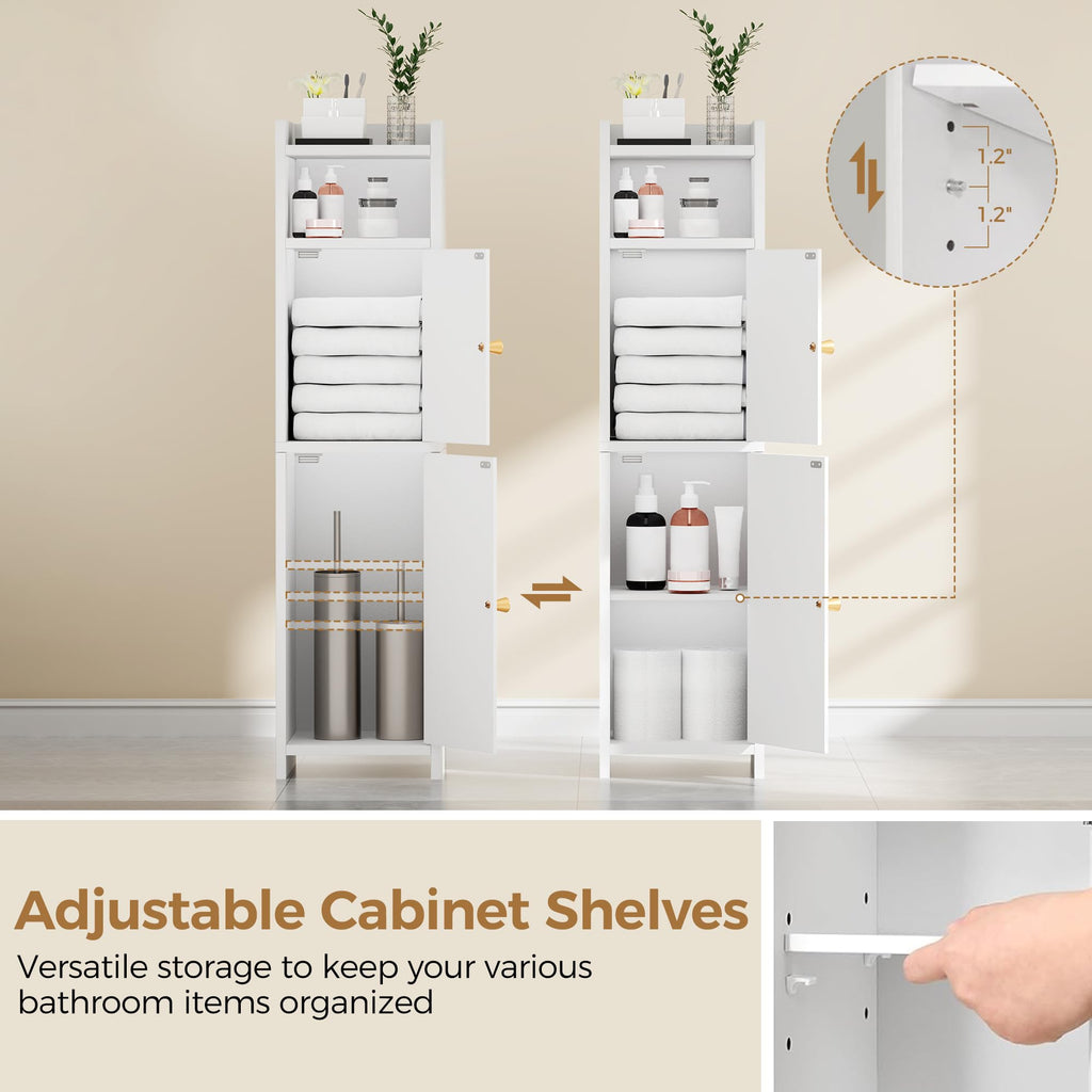 Small 2 Doors Narrow Bathroom Storage Cabinet Z7821