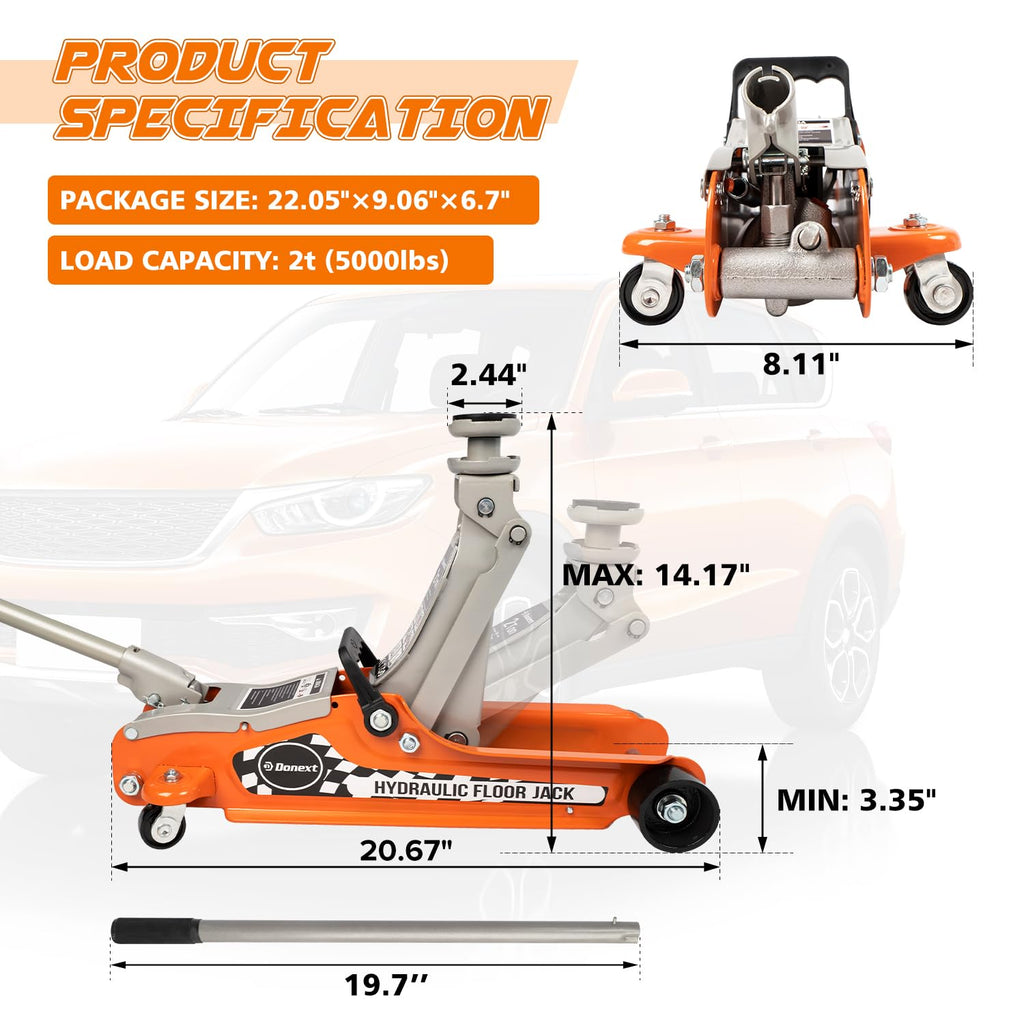 2.5 Ton Low Profile Racing Floor Jack J8908