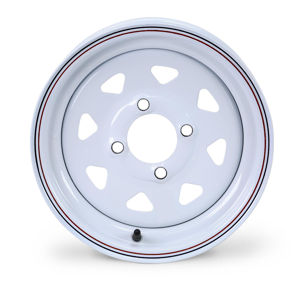 5.30-12 Trailer Tire & Wheel 6-Ply White Spoke Rim A480258