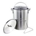 Aluminum 30 Quart Stock Pot with Strainer Basket R133946