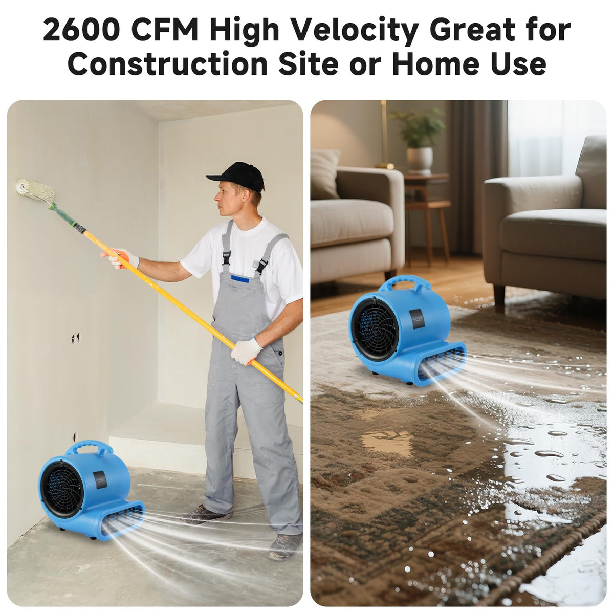 1/2 HP Carpet Dryer Air Blower Fan X90890