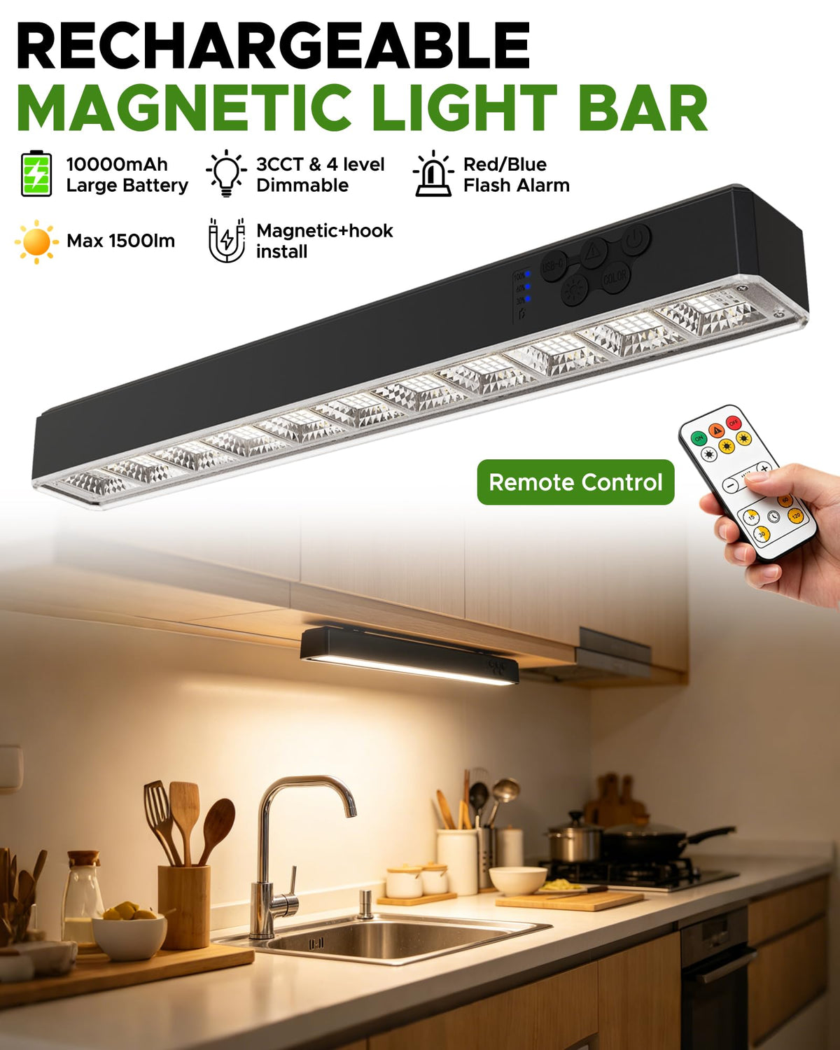 Rechargeable Magnetic LED Light Bar D5174