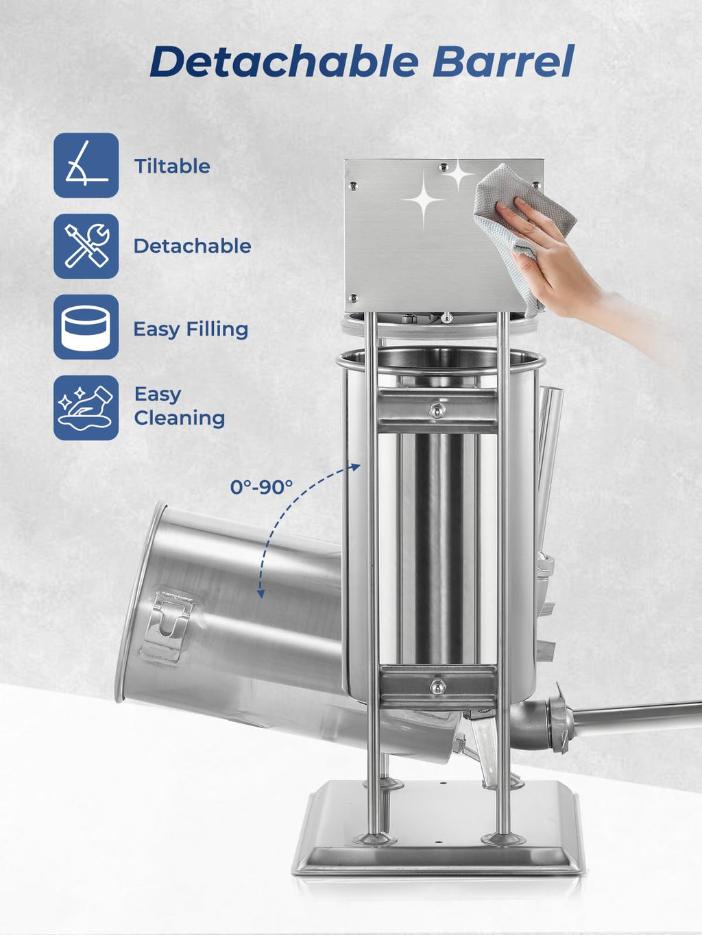 33LBS Stainless Steel Sausage Stuffer R9440