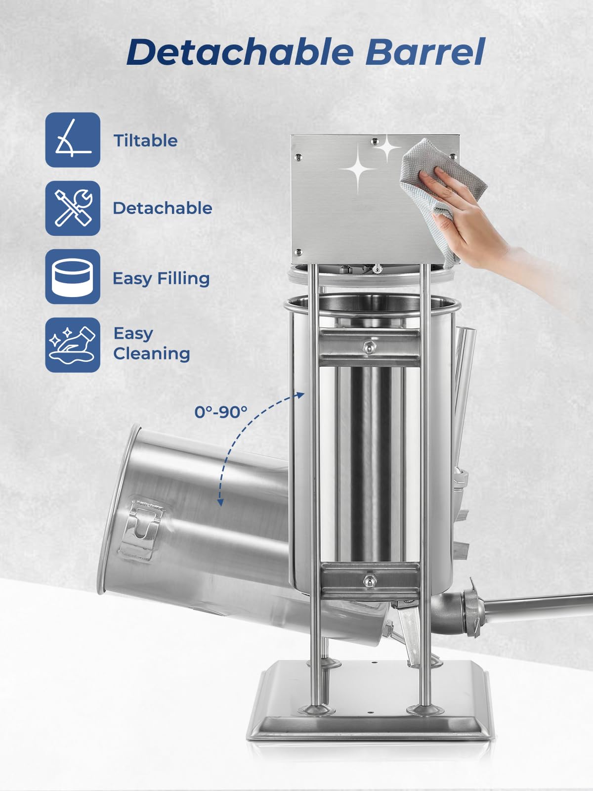 33LBS Stainless Steel Sausage Stuffer R9440