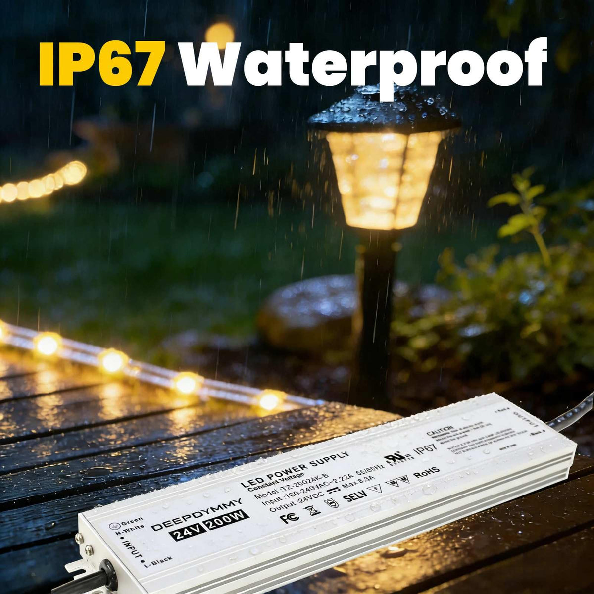 24V 200W Waterproof IP67 Power Supply E34618