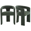 Green Upholstered Dining Chairs Set of 2 Q94635
