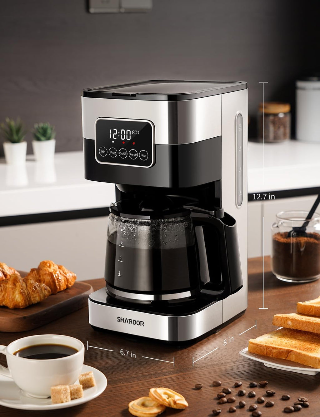 10-Cup Programmable Drip Coffee Maker with Permanent Filter K1587
