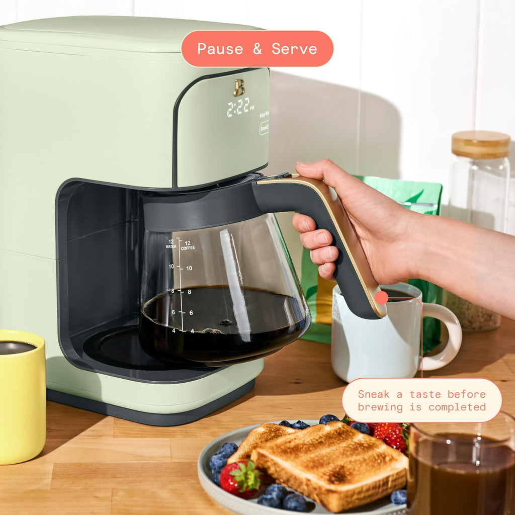 12 Cup Programmable Drip Coffee Maker with Glass Carafe D142