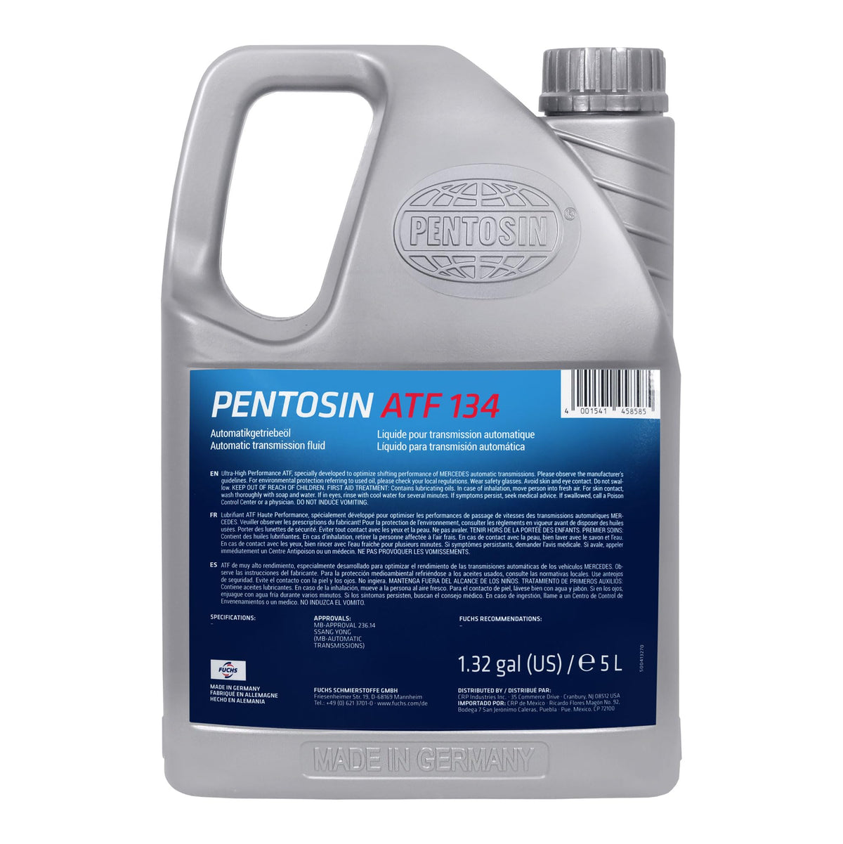 Red 5 Liter Automatic Transmission Fluid E4984