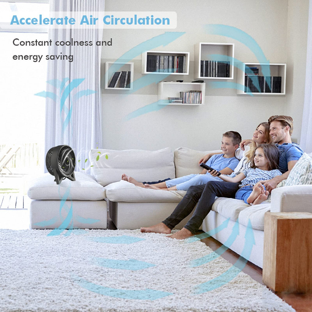 8 Inch Portable Quiet Desk Fan with 2 Speeds, Black B157