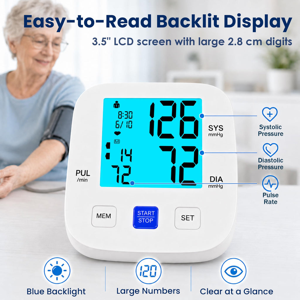 Upper Arm Blood Pressure Monitor with 8.7"-16.5" Cuff M360