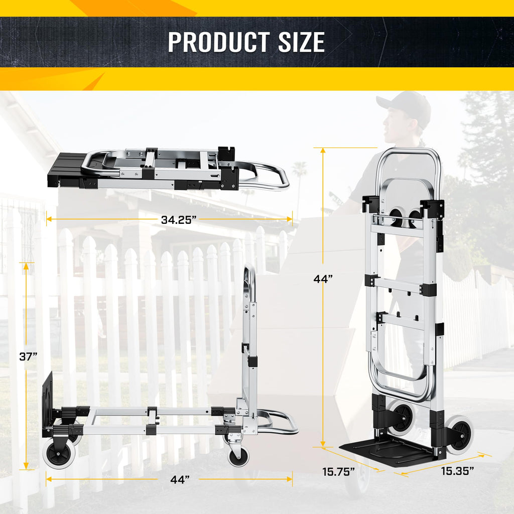 600lbs 3 in 1 Folding Hand Truck Dolly B61756