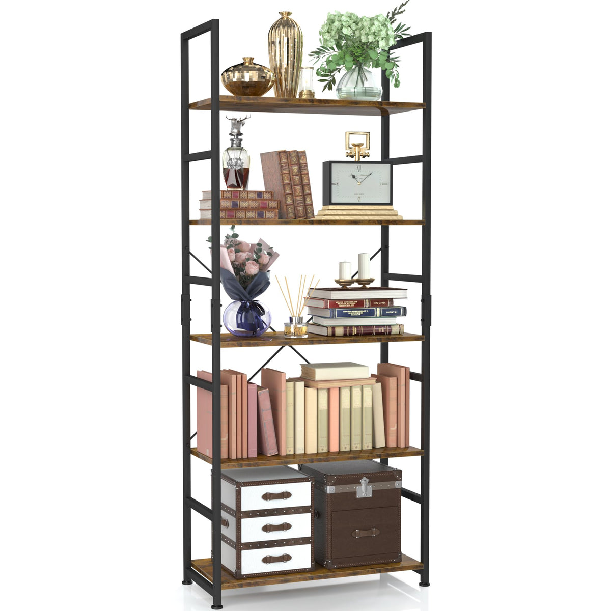 5 Tier Freestanding Bookshelf A44379