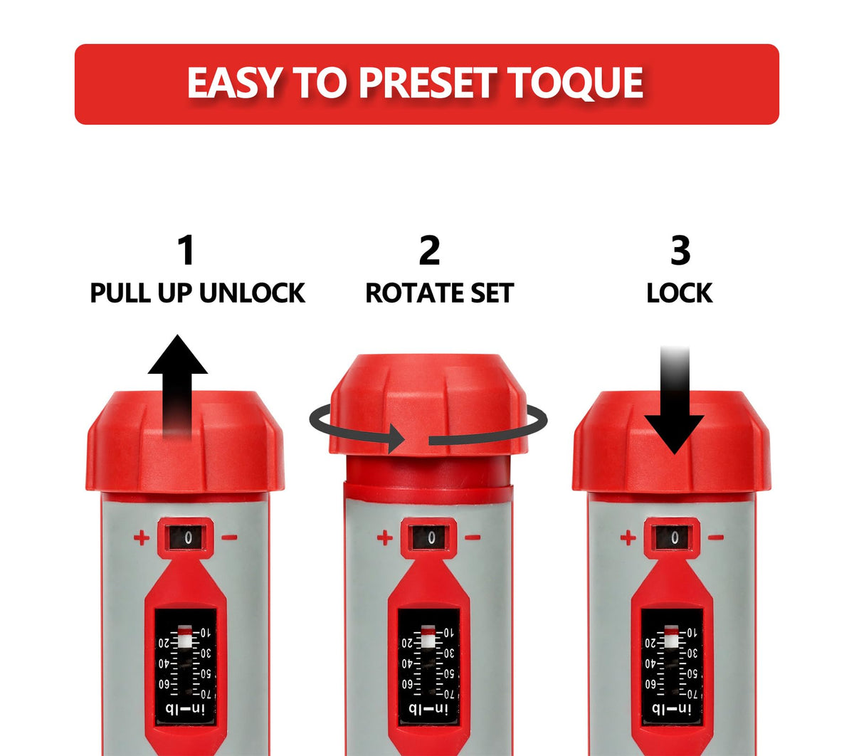 Torque Screwdriver Set 7.91 N·m 1/4" Drive with 40 S2 Bits J7843